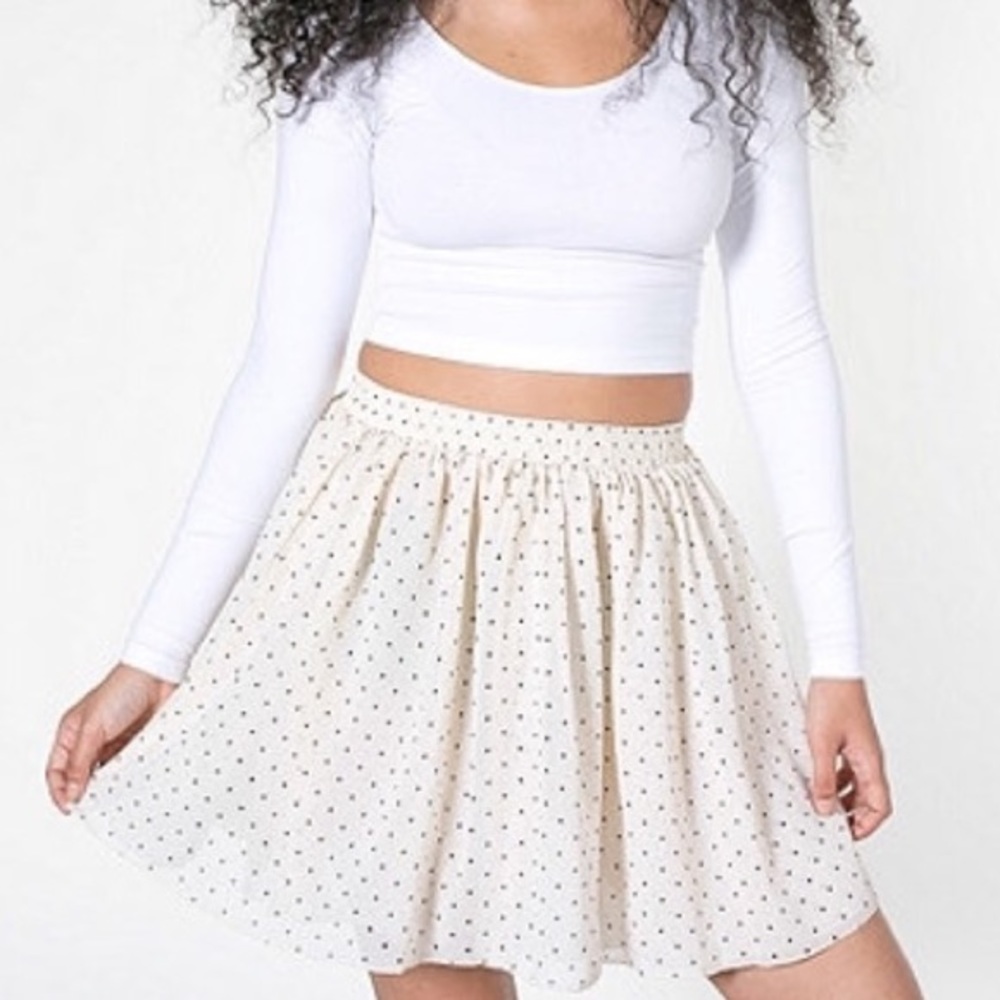 American Apparel chiffon skater skirt, size XS/S.